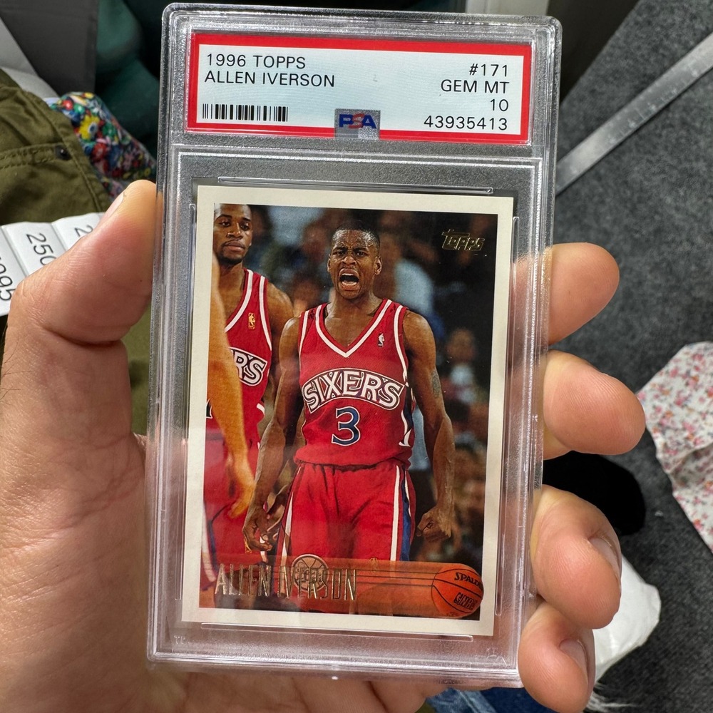 Topps Basketball Card Mens OS 1996 Allen Iverson Rookie #171 PSA 10 Gem Mint